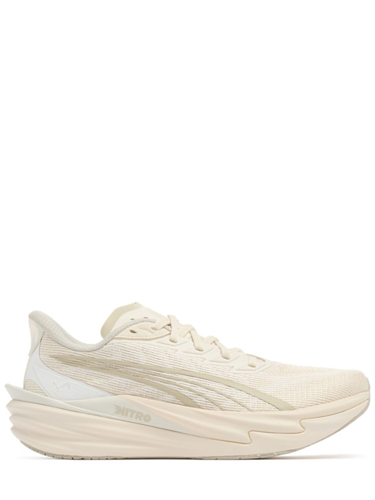 PUMA: Deviate Nitro 4 sneakers - Alpine Snow - men_0 | Luisa Via Roma