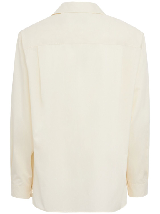 Amomento: Open collar shirt - 象牙色 - men_1 | Luisa Via Roma