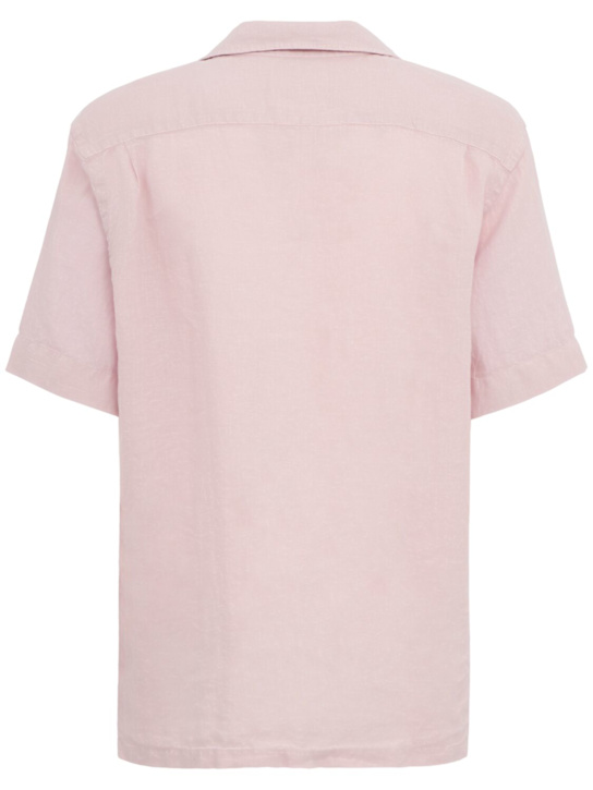 Closed: Short sleeve linen shirt - Quartz Pink - men_1 | Luisa Via Roma