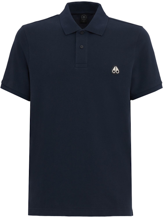 Moose Knuckles: Everett polo - ネイビー - men_0 | Luisa Via Roma
