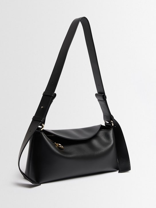 Erdem: E/W Bloom leather shoulder bag - 黑色 - women_1 | Luisa Via Roma