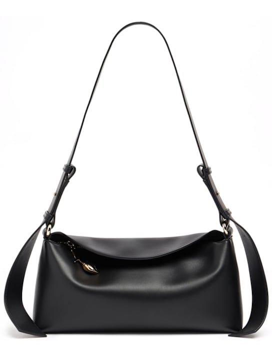 Erdem: E/W Bloom leather shoulder bag - 黑色 - women_0 | Luisa Via Roma