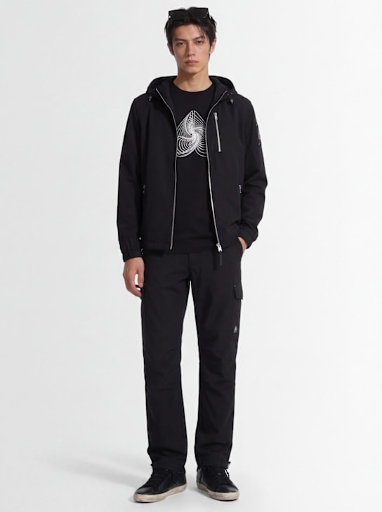 Moose Knuckles: Brady Slicky 카고 팬츠 - 블랙 - men_1 | Luisa Via Roma