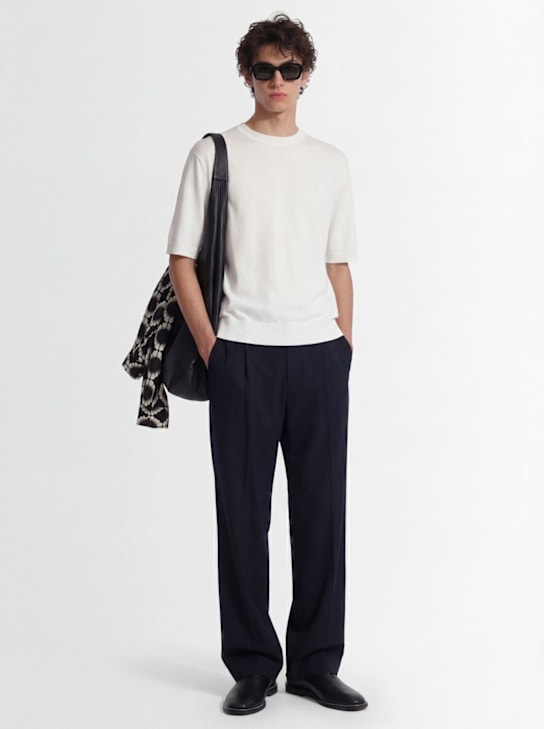 Laneus: 棉质针织T恤 - 奶油色 - men_1 | Luisa Via Roma