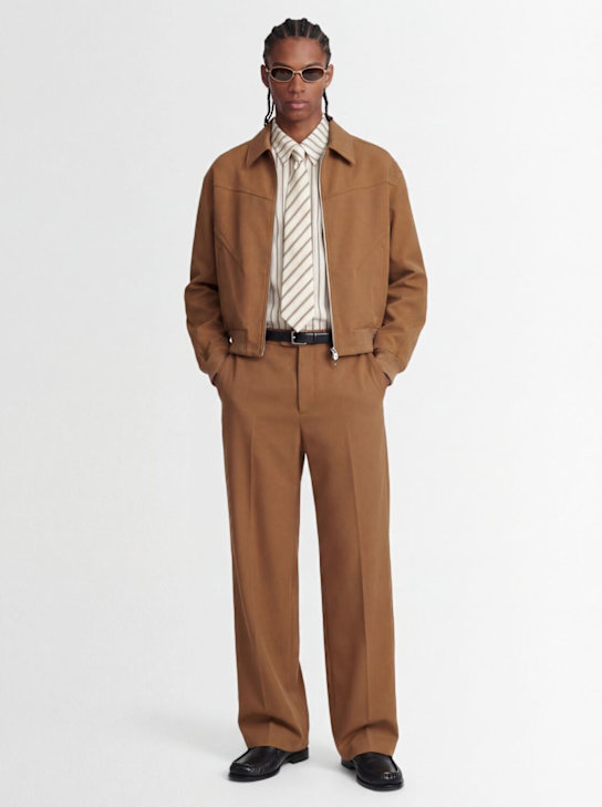 Louis Gabriel Nouchi: Canvas bomber jacket - Desierto - men_1 | Luisa Via Roma