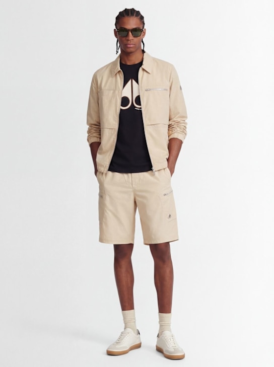 Moose Knuckles: Topflight shirt jacket - Alabaster - men_1 | Luisa Via Roma