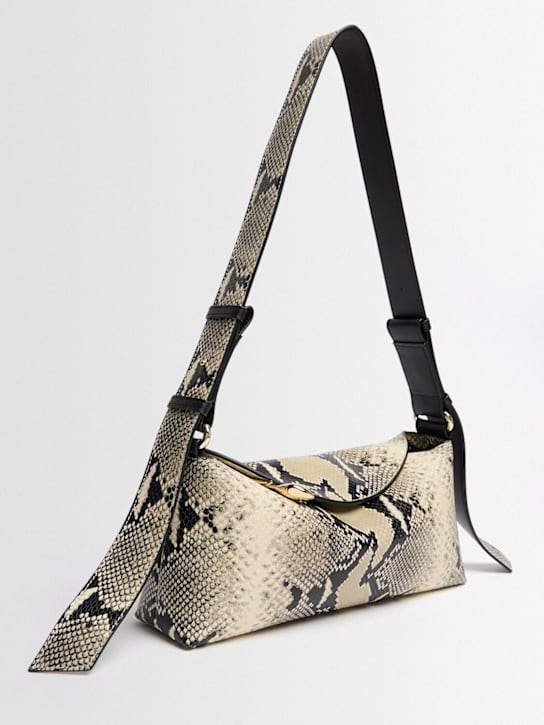 Erdem: E/W Bloom leather shoulder bag - Natural - women_1 | Luisa Via Roma