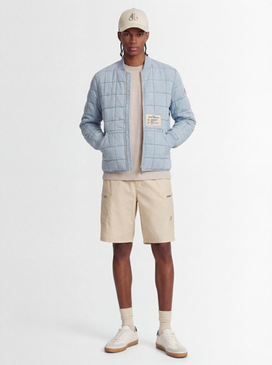 Moose Knuckles: Transit Liner飞行员夹克 - 浅色牛仔 - men_1 | Luisa Via Roma