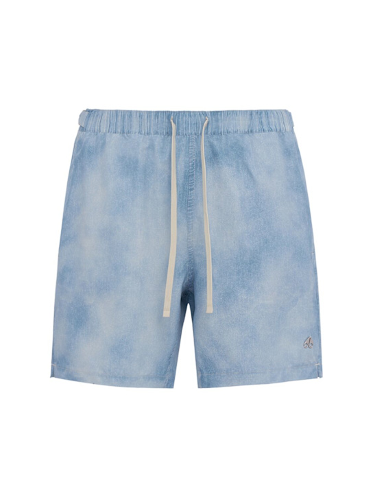 Moose Knuckles: Hide and Swim牛仔短裤 - Denim Print - men_0 | Luisa Via Roma