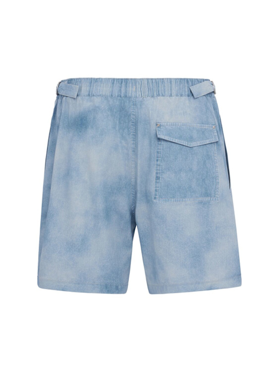 Moose Knuckles: Hide and Swim牛仔短裤 - Denim Print - men_1 | Luisa Via Roma