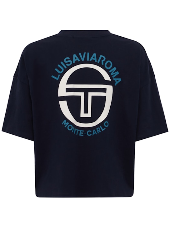 Sergio Tacchini: LVR Bolder T恤 - Navy/Gardenia - women_1 | Luisa Via Roma