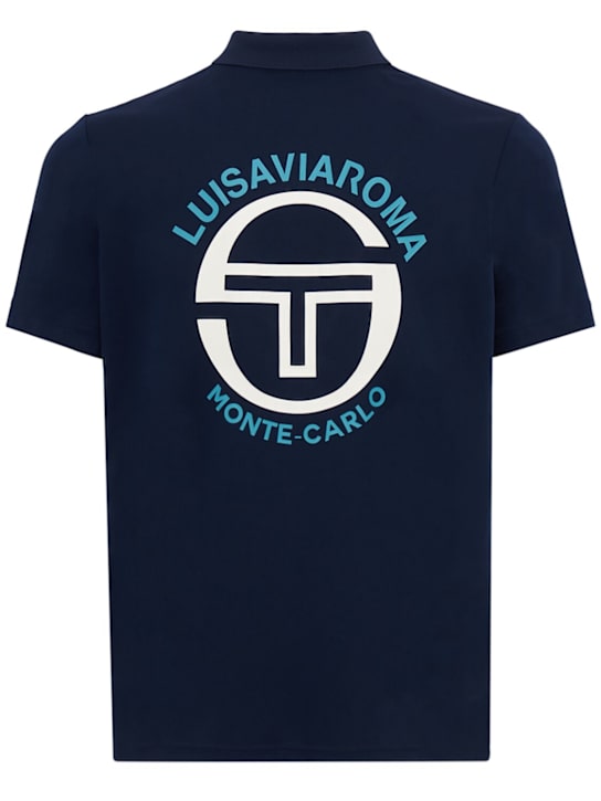Sergio Tacchini: LVR Base polo衫 - Navy/Gardenia - women_1 | Luisa Via Roma
