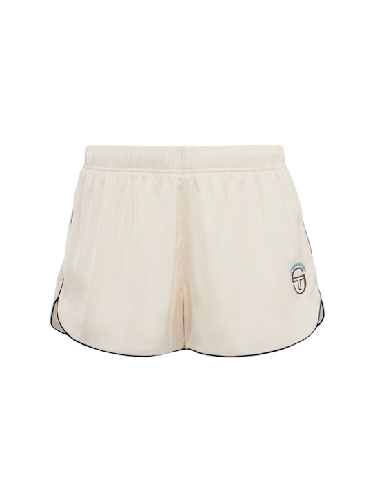 Sergio Tacchini: LVR Metropolitan shorts - Gardenia/Navy - women_0 | Luisa Via Roma