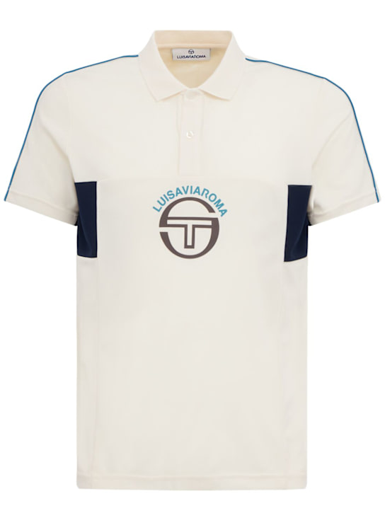 Sergio Tacchini: LVR Caspio polo衫 - Gardenia/Navy - men_0 | Luisa Via Roma