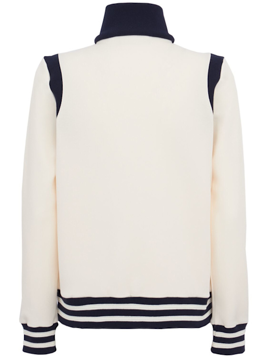 Sergio Tacchini: LVR Tate运动夹克 - Gardenia/Navy - women_1 | Luisa Via Roma