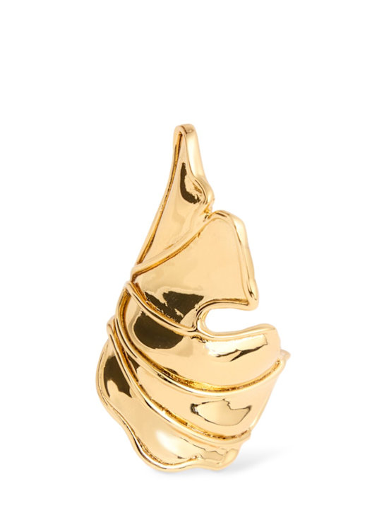Alice Sambenati: Maxi Ginko ring - Gold - women_0 | Luisa Via Roma