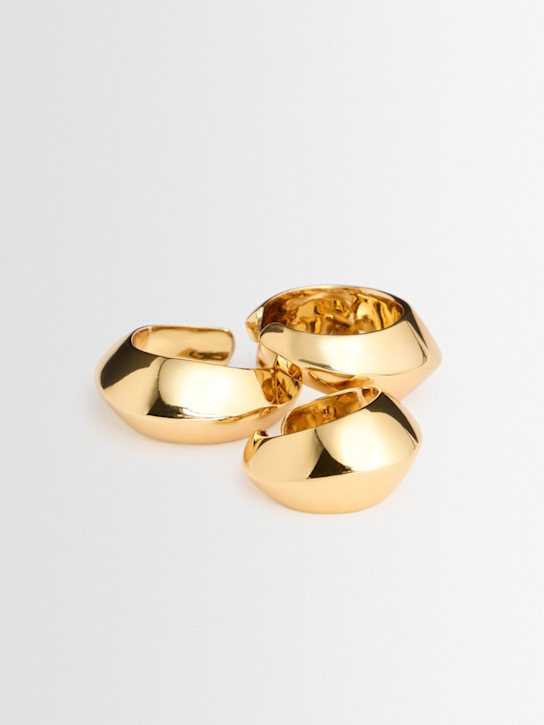 Alice Sambenati: Mirame set of 3 mono ear cuffs - Gold - women_1 | Luisa Via Roma