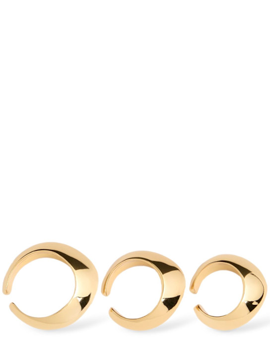 Alice Sambenati: Mirame set of 3 mono ear cuffs - Gold - women_0 | Luisa Via Roma