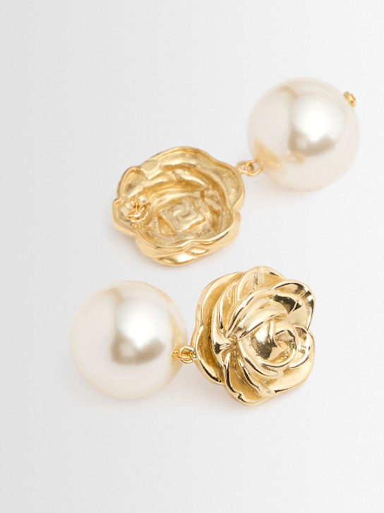 Magda Butrym: Rose drop earrings - 金色 - women_1 | Luisa Via Roma