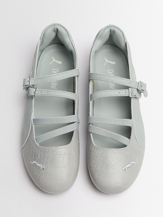 PUMA: Speedcat Ballet croc embossed sneakers - 灰色 - women_1 | Luisa Via Roma