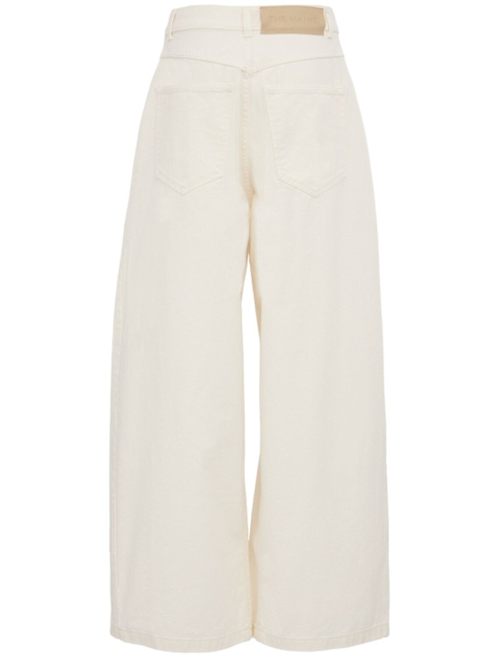 The Mannei: Wide jeans - Blanc - women_1 | Luisa Via Roma