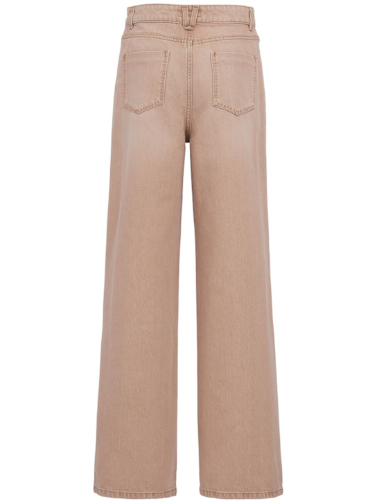 LUISA SPAGNOLI: Appretto baggy jeans - Beige - women_1 | Luisa Via Roma