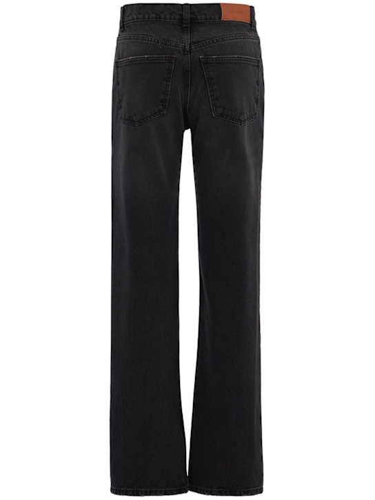 The Mannei: High rise straight jeans - 黑色 - women_1 | Luisa Via Roma