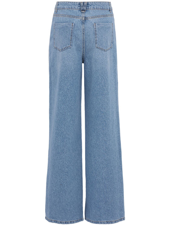 LUISA SPAGNOLI: Appretto baggy jeans - 蓝色 - women_1 | Luisa Via Roma