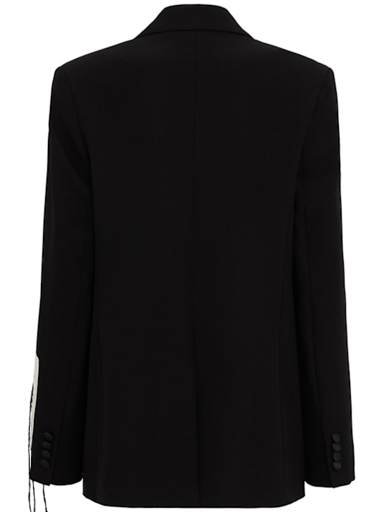 Erdem: Single breast grain de poudre blazer - ブラック - women_1 | Luisa Via Roma
