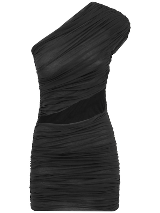 The Mannei: Cut out mini dress - Negro - women_0 | Luisa Via Roma