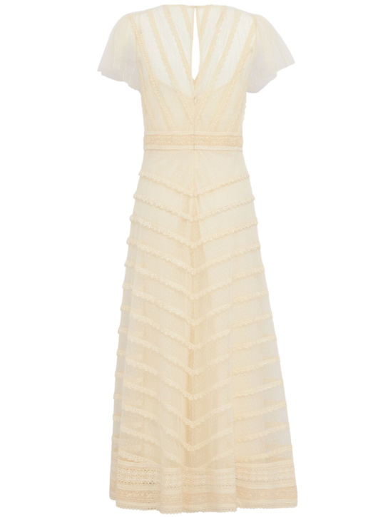 LUISA SPAGNOLI: Prontezza midi dress - White - women_0 | Luisa Via Roma
