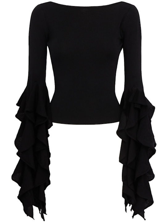 LUISA SPAGNOLI: Cavaliere top - Negro - women_0 | Luisa Via Roma