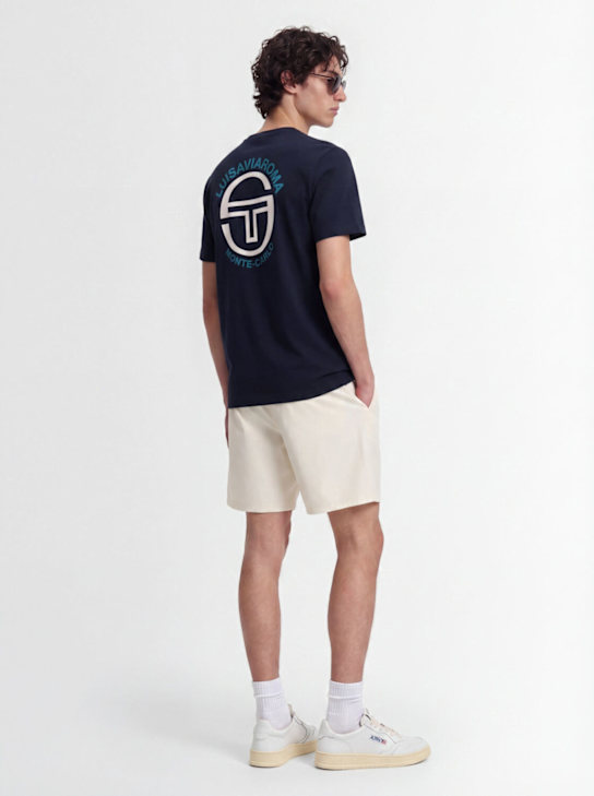 Sergio Tacchini: LVR Bold 24 t-shirt - Navy/Gardenia - men_1 | Luisa Via Roma