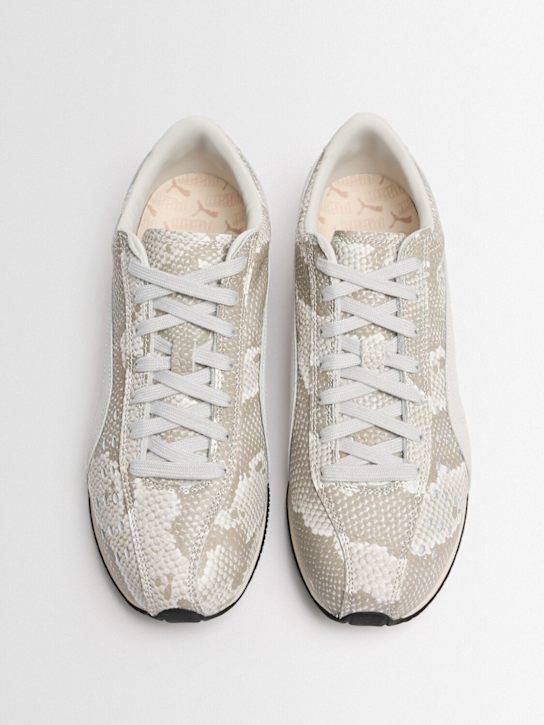 PUMA: Sprint snake embossed sneakers - 羽灰色 - women_1 | Luisa Via Roma