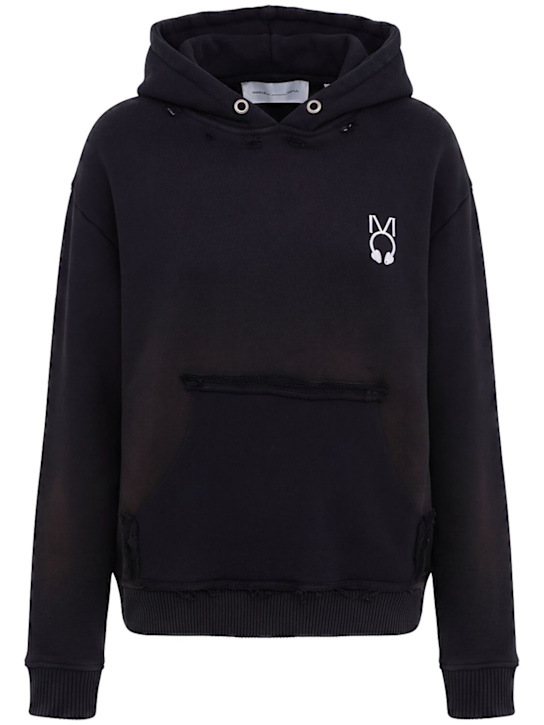 Marcell Pustul: Oversize icon hoodie - Dark Grey - women_0 | Luisa Via Roma