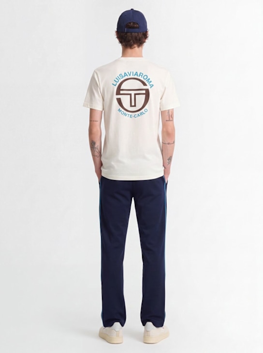 Sergio Tacchini: LVR Bold 24 t-shirt - Gardenia/Gold - men_1 | Luisa Via Roma