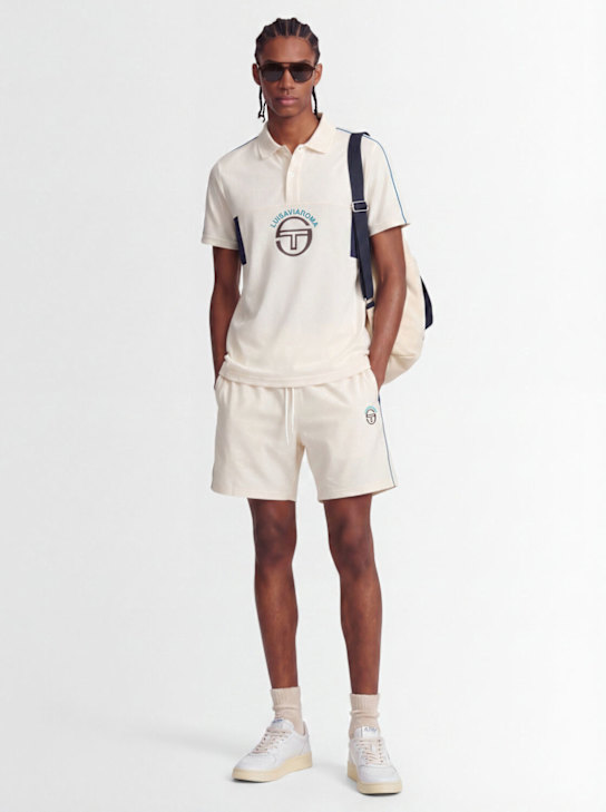 Sergio Tacchini: LVR Caspio短裤 - Gardenia/Navy - men_1 | Luisa Via Roma