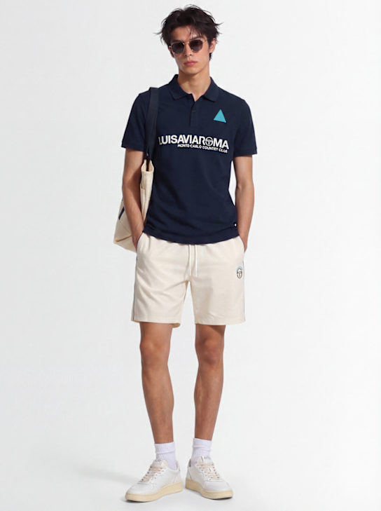 Sergio Tacchini: LVR Base polo衫 - Navy/Gardenia - men_1 | Luisa Via Roma