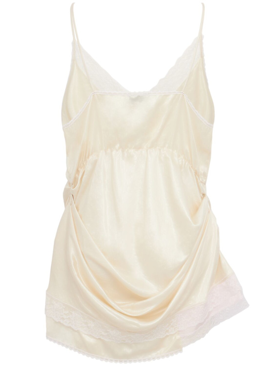 Magda Butrym: Front drape mini dress - White - women_1 | Luisa Via Roma
