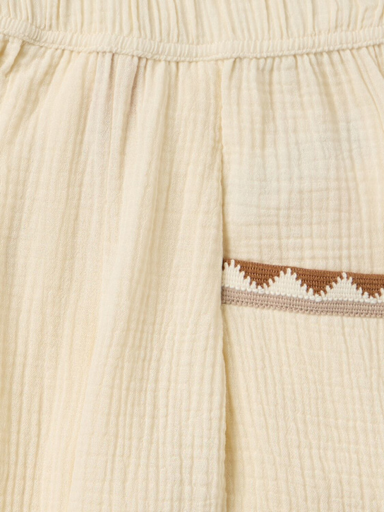 Morning Mess Therapy: Cotton shorts - 米黄色 - kids-girls_1 | Luisa Via Roma