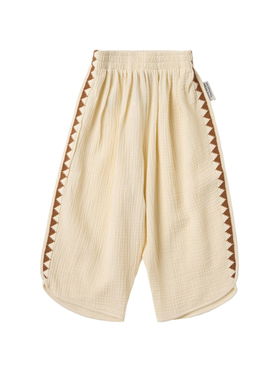 Morning Mess Therapy: Cotton pants - 米黄色 - kids-girls_0 | Luisa Via Roma