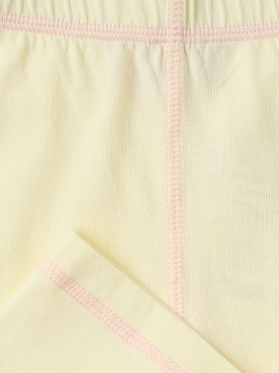 Morning Mess Therapy: Cotton shorts - 黄色 - kids-girls_1 | Luisa Via Roma