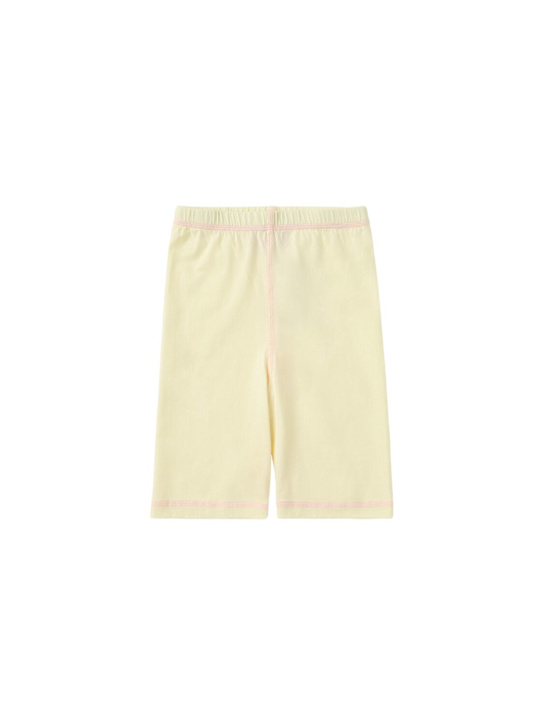 Morning Mess Therapy: Cotton shorts - 黄色 - kids-girls_0 | Luisa Via Roma