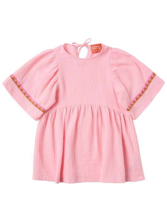 Morning Mess Therapy: Cotton t-shirt - 粉色 - kids-girls_0 | Luisa Via Roma