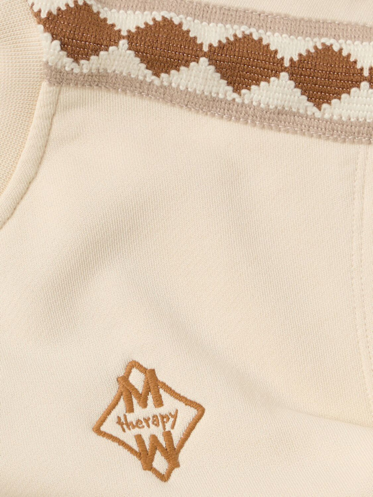 Morning Mess Therapy: Printed knit vest - 米黄色 - kids-boys_1 | Luisa Via Roma