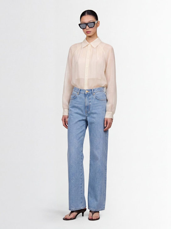 LUISA SPAGNOLI: Appretto baggy jeans - Blue - women_1 | Luisa Via Roma