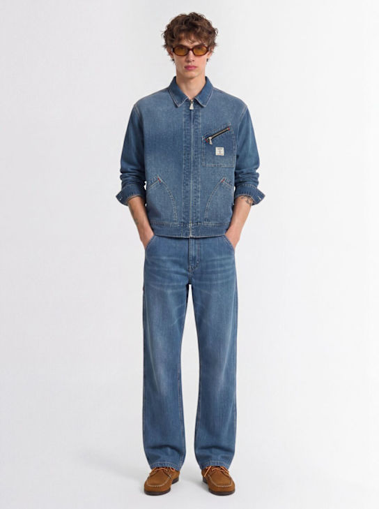 Roy Roger's: Denim work jacket - デニム - men_1 | Luisa Via Roma