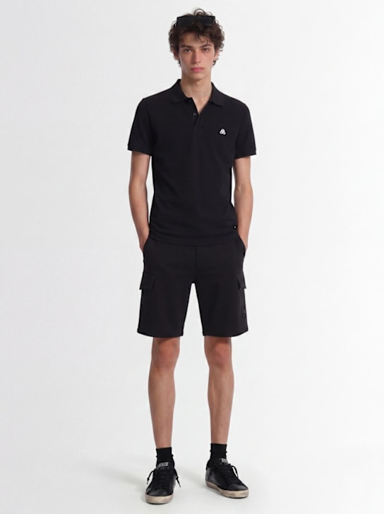 Moose Knuckles: Everett polo - Black - men_1 | Luisa Via Roma