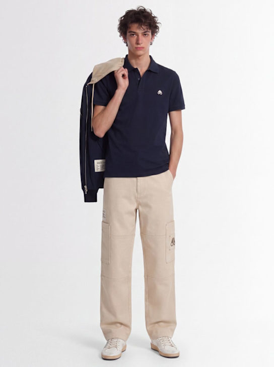 Moose Knuckles: Everett POLO衫 - 海军蓝 - men_1 | Luisa Via Roma