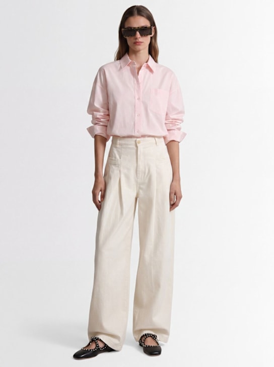 The Mannei: Wide jeans - 白色 - women_1 | Luisa Via Roma